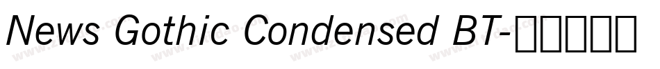 News Gothic Condensed BT字体转换